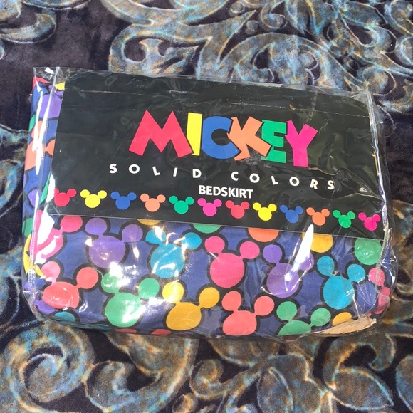 Vintage Twin Bedskirt Mickey Mouse The Walt Disney Company NEW - Picture 1 of 10